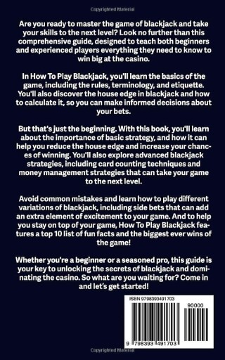 A screenshot of the book's table of contents, highlighting the chapters on basic strategy, card counting, and bankroll management.